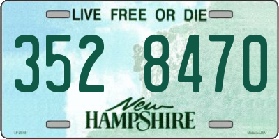 NH license plate 3528470