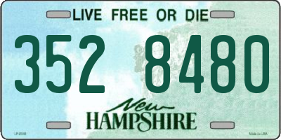 NH license plate 3528480