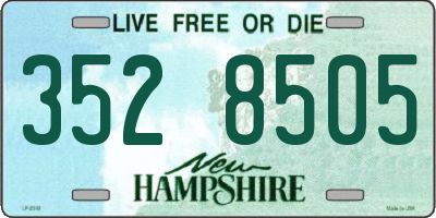 NH license plate 3528505