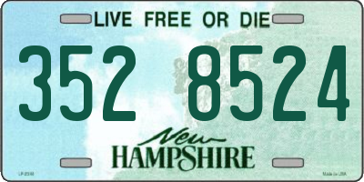 NH license plate 3528524
