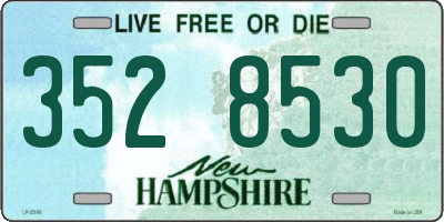 NH license plate 3528530