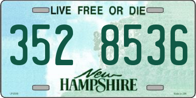 NH license plate 3528536