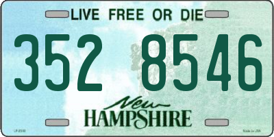 NH license plate 3528546