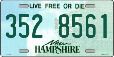 NH license plate 3528561