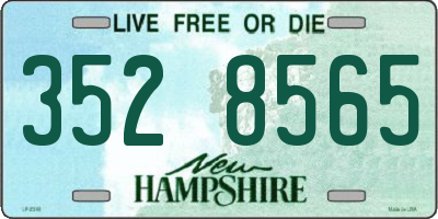 NH license plate 3528565