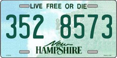NH license plate 3528573