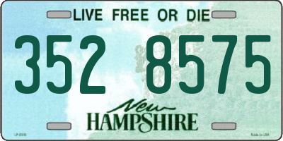 NH license plate 3528575