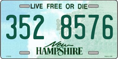 NH license plate 3528576