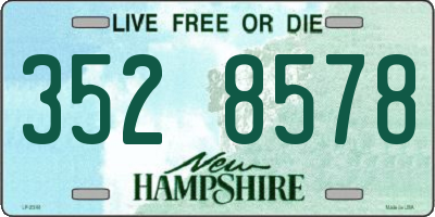 NH license plate 3528578