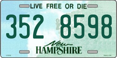 NH license plate 3528598