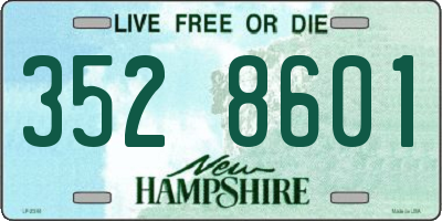 NH license plate 3528601