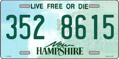 NH license plate 3528615
