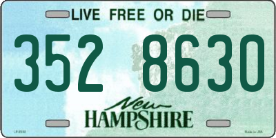 NH license plate 3528630