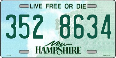NH license plate 3528634