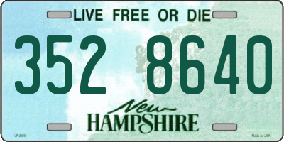 NH license plate 3528640