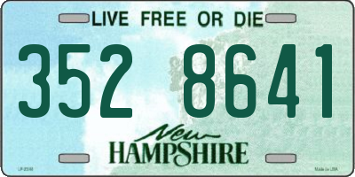 NH license plate 3528641