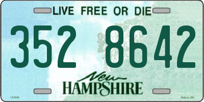 NH license plate 3528642