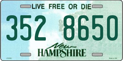 NH license plate 3528650