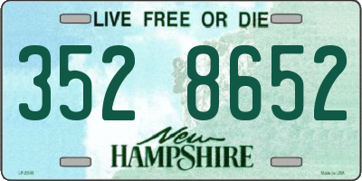 NH license plate 3528652