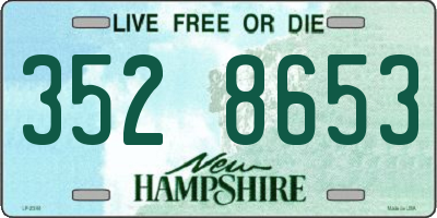 NH license plate 3528653