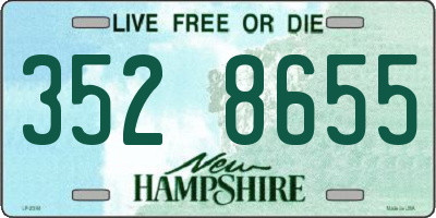 NH license plate 3528655