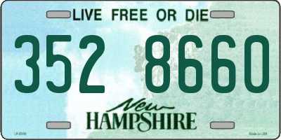 NH license plate 3528660