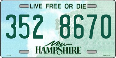 NH license plate 3528670