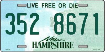 NH license plate 3528671