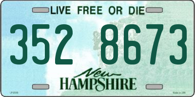 NH license plate 3528673