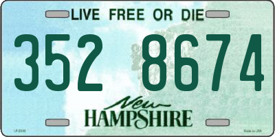 NH license plate 3528674