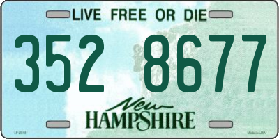 NH license plate 3528677
