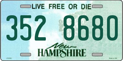 NH license plate 3528680