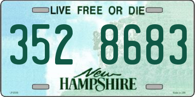 NH license plate 3528683
