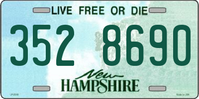 NH license plate 3528690