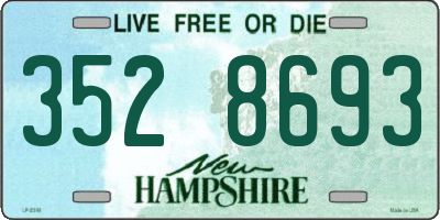 NH license plate 3528693