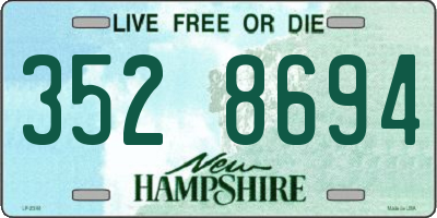 NH license plate 3528694
