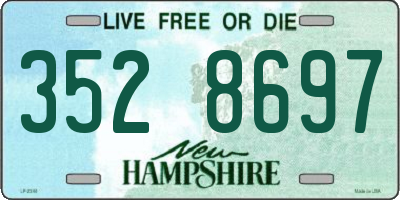 NH license plate 3528697