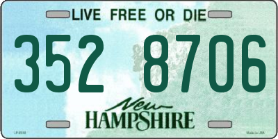 NH license plate 3528706