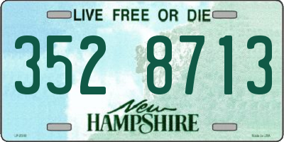 NH license plate 3528713