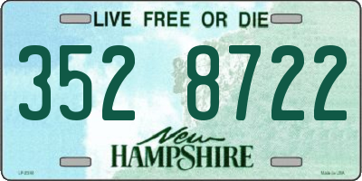 NH license plate 3528722