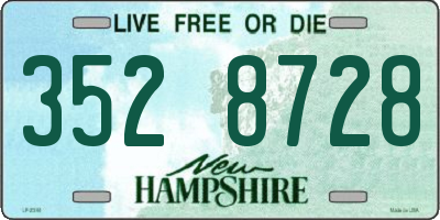 NH license plate 3528728
