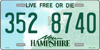 NH license plate 3528740