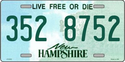 NH license plate 3528752