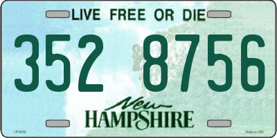 NH license plate 3528756