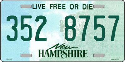 NH license plate 3528757