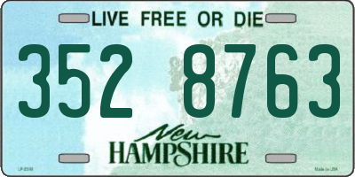NH license plate 3528763