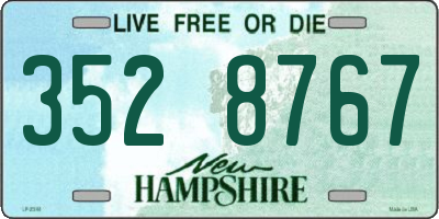 NH license plate 3528767