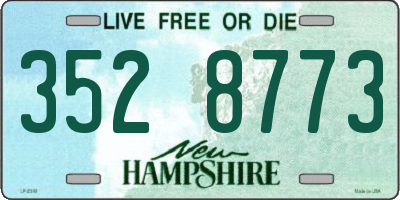 NH license plate 3528773