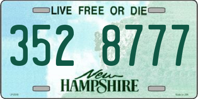 NH license plate 3528777