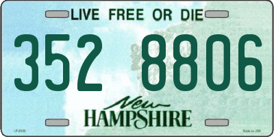 NH license plate 3528806